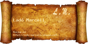 Ladó Marcell névjegykártya
