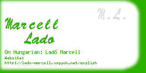 marcell lado business card