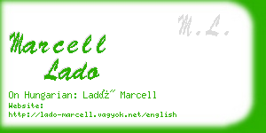 marcell lado business card